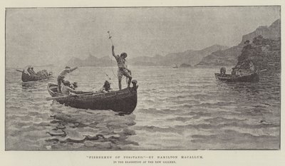 Fisherman of Positano, in the Exhibition at the New Gallery by Hamilton Macallum